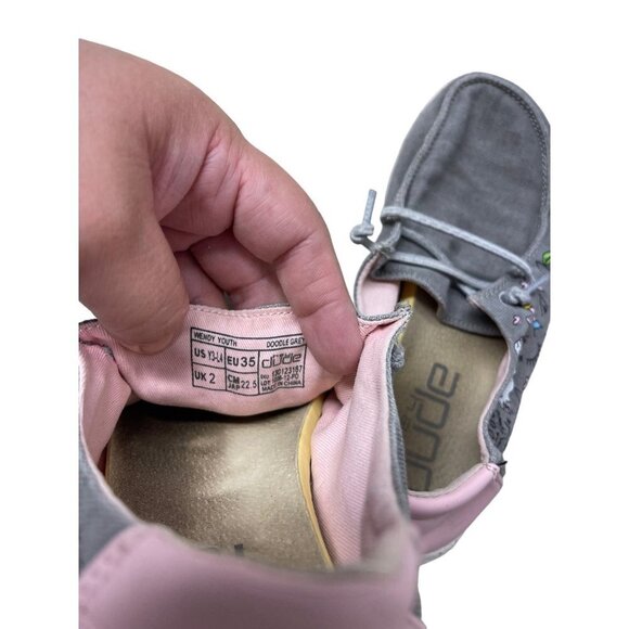 Hey Dude Girl's Wendy Youth Doodle Gray Youth 3 US - Picture 5 of 6